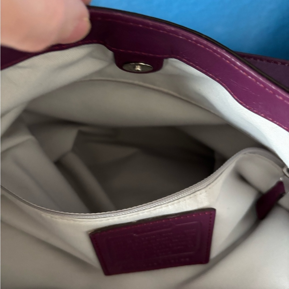 COACH SOHO Madison Maggie Hobo EUC Patent Leather double handle Shoulder Bag - Picture 11 of 17